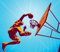 Basketball Dunk ClipArt